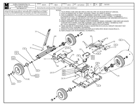 12/18 GAS/ELEC RLG CHASSIS ASY