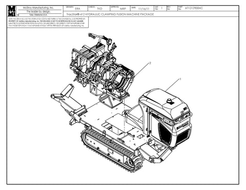 T412 ABRAZADERA HIDRÁULICA MF F/M PKG