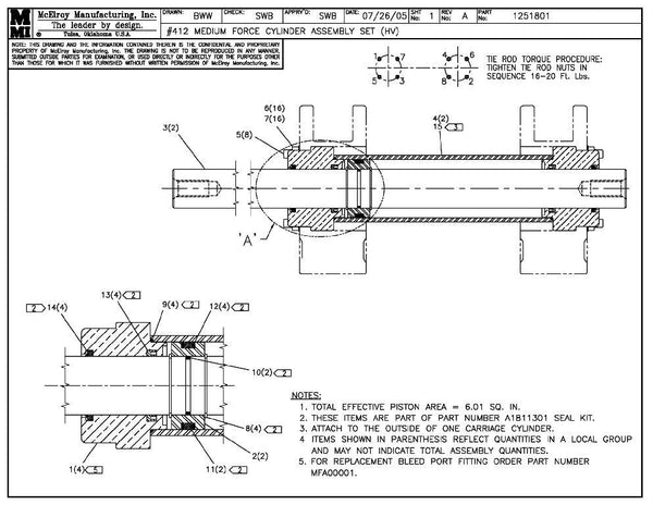 12 MF CYLINDER ASSY SET