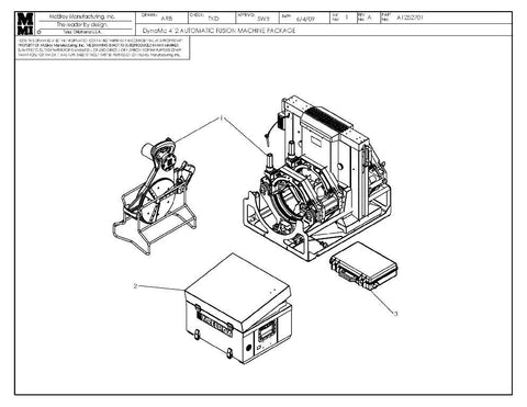 Paquete de máquina de fusión automática DynaMc 412 110-120V