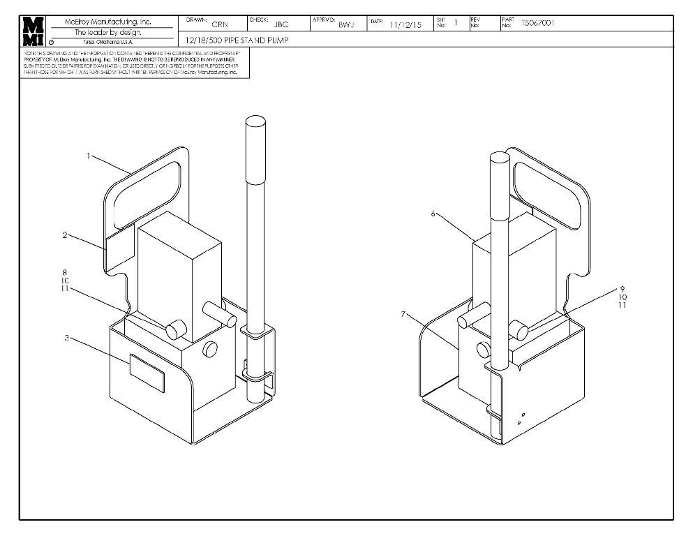 12/18/500 PIPE STAND PUMP