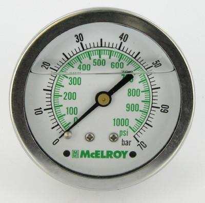 1000PSI/BAR PRESSURE GAUGE