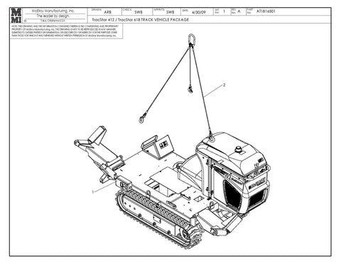 PAQUETE DE VEHÍCULO DE ORUGA T412/T618