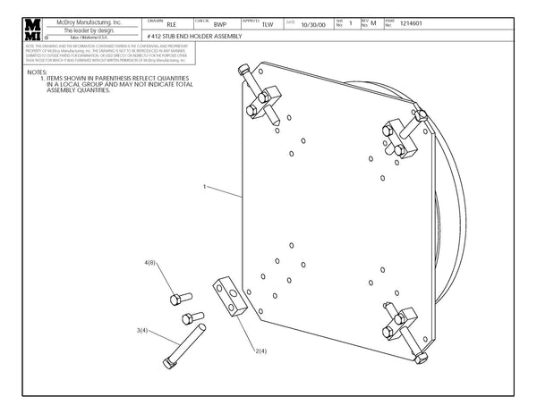 12 STUB END HOLDER ASSY