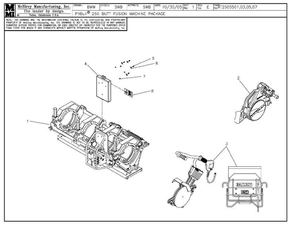 PB 250 LF BUTT 120V F/M PAQUETE