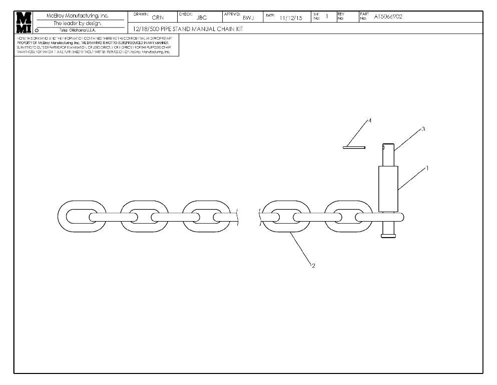 KIT DE CADENA MANUAL 12/18/500 PS