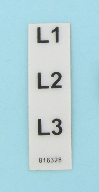 VOLTMETER LABEL